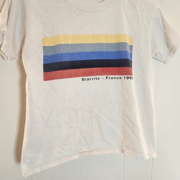 Brandy Melville John Galt Biarritz-France 1990 Tee One Size - Picture 6 of 16